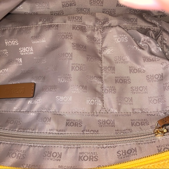 Lemon Yellow Authentic Michael Kors Tote - Picture 3 of 6